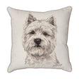 Christine Varley | West Highland Terrier - Mouth Closed | Dog Scatter Cushion Cushions Christine Varley   