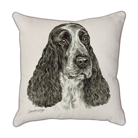 Christine Varley | Blue roan Cocker Spaniel | Dog Scatter Cushion Cushions Christine Varley   