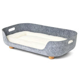 Pup & Kit PetNest dog bed in grey with white mattress