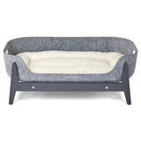 Pup & Kit - PetNest® Raised Dog Bed - Slate Grey