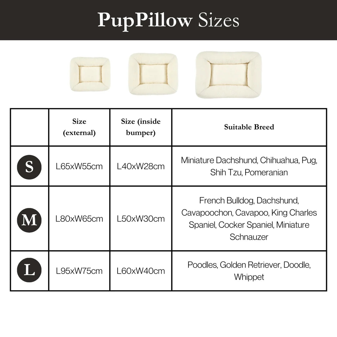 Pup & Kit - PupPillow® Luxury Dog Bed - Natural