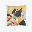 Custom Dog Photo Cushion - Square - Faux Linen Cushions Prodigi   