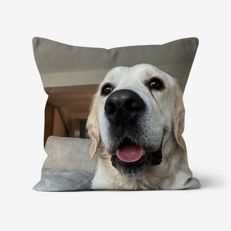 Custom Dog Photo Cushion - Square - Faux Suede Cushions Prodigi   